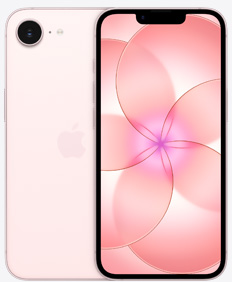 iPhone 17e em rosa-pálido