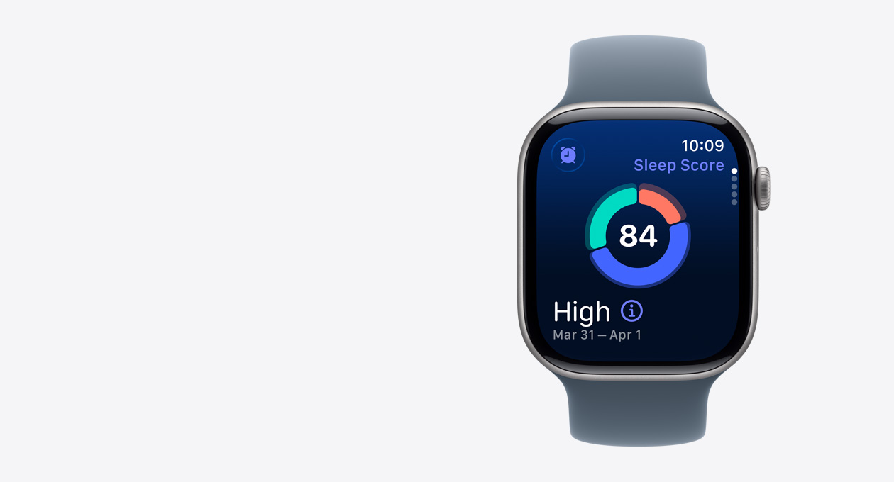 Apple Watch Series 11, space grey colour, aluminum case, sleep score screen